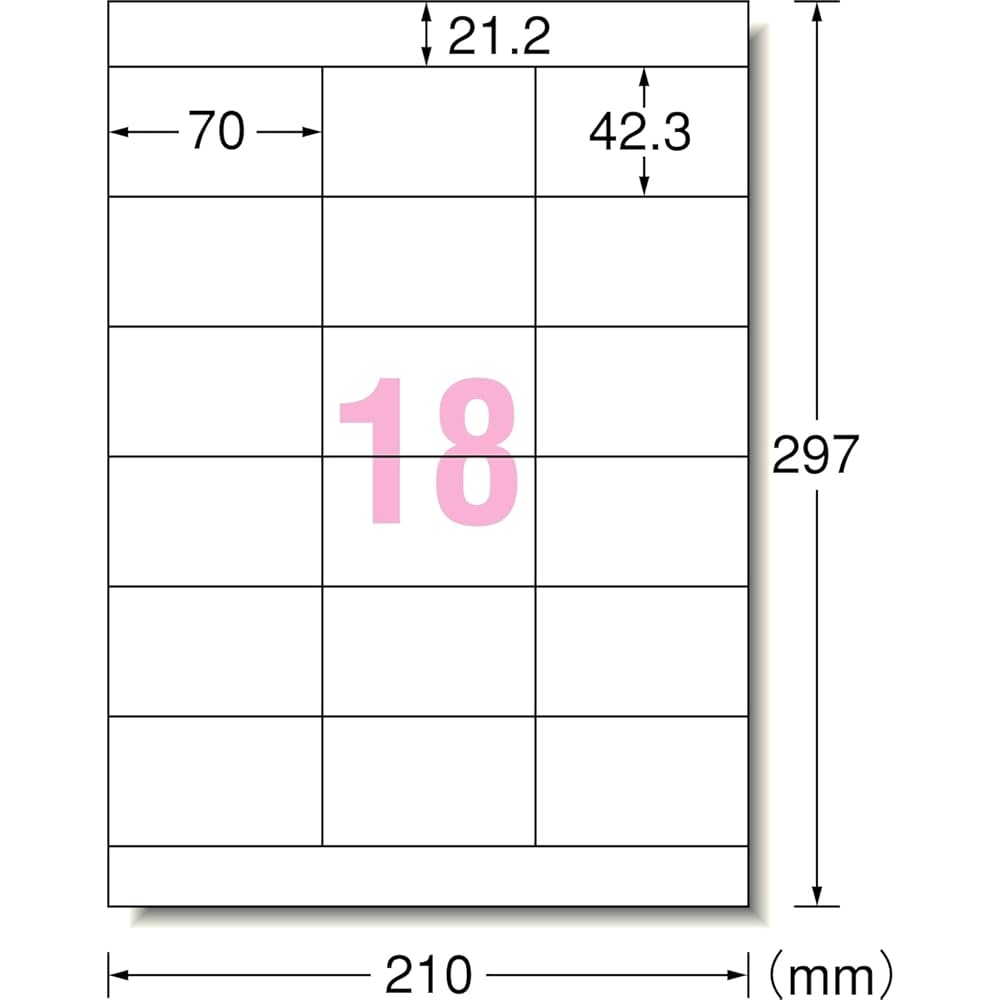 めん　1220 Amazon | エーワン ラベルシール 強粘着タイプ 18面 18シート